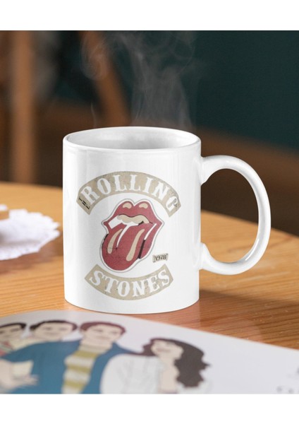 Rolling Stones Baskılı Kupa Bardak