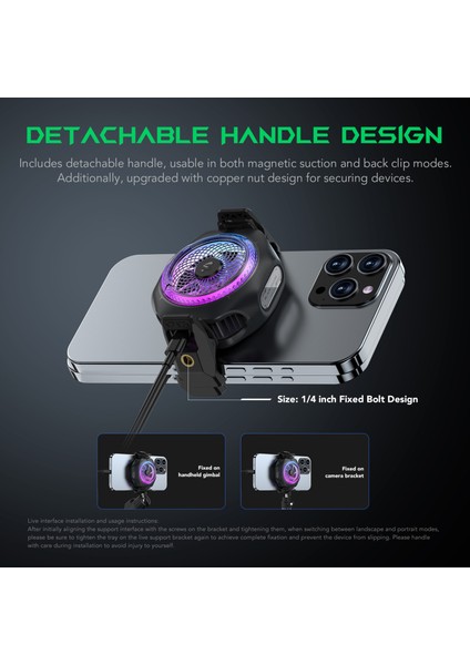 Xiaomi Magcooler Pro 4 Buz Tutar 27 W Güç -15 Derece Etki Telefon Soğutucu (2025 Siyah Versiyon) modelleri