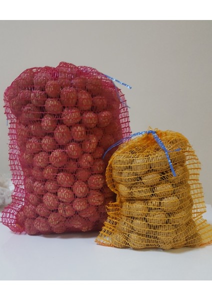 Ipli, Soğan, Patates, Portakal, Limon, Kuruyemiş Çuvalı, 26cm*48cm, 5kg Ürün Taşır, 25 Adet