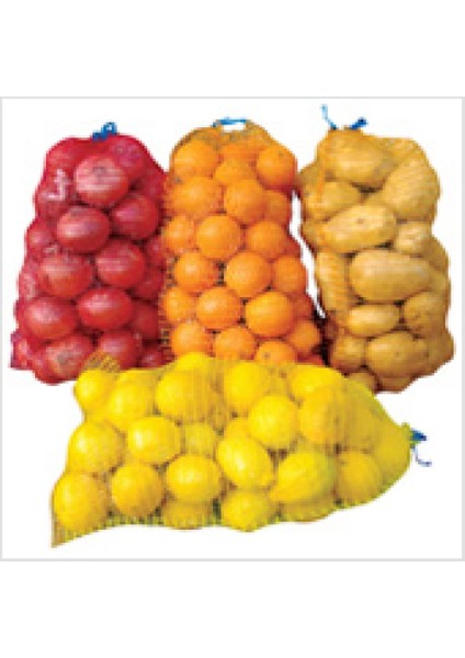 Ipli, Soğan, Patates, Portakal, Limon, Kuruyemiş Çuvalı, 26cm*48cm, 5kg Ürün Taşır, 25 Adet
