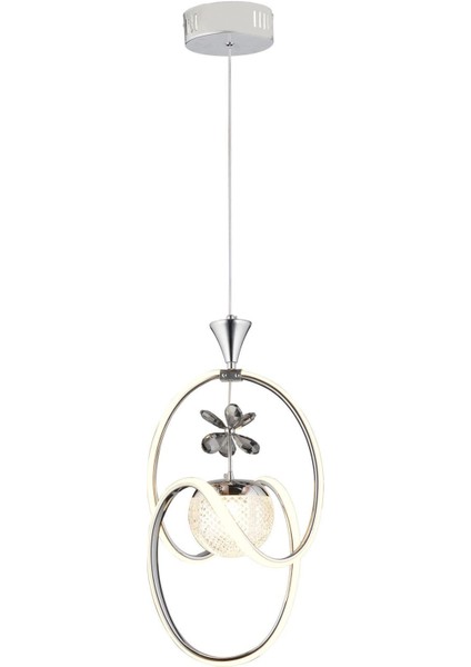 Badem Krom 3 Renk Toplu Taşlı Modern Sarkıt LED Avize fırsatları