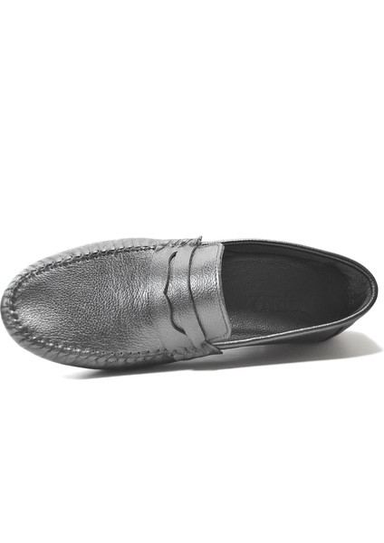 Gd.9319 Deri Siyah Rok Erkek Loafer Ayakkabı
