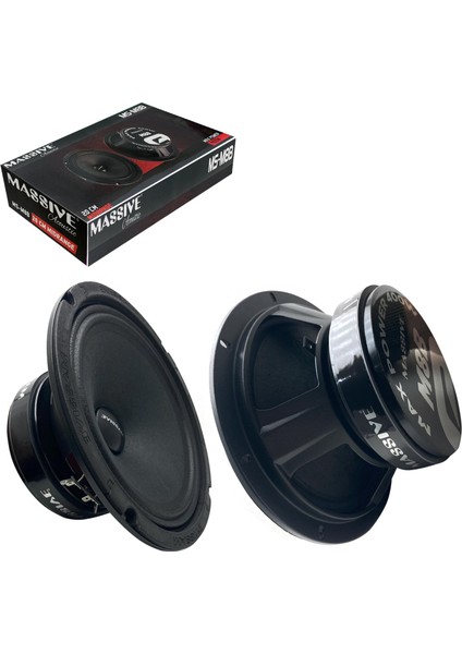 Massıve MS-M8B Oto Midrange 20CM 400 Watt (150 Rms) 2 Adet