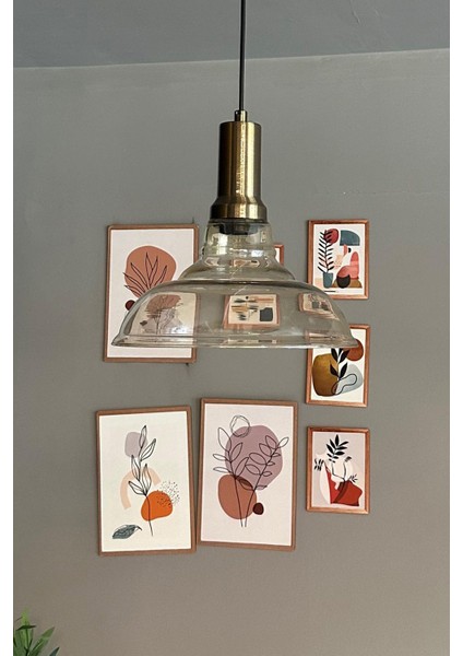 Vishi Cam Bal Rengi Tekli Avize Eskitme Başlık Retro Sarkıt Lamba Restoran Salon Aydınlatma modelleri