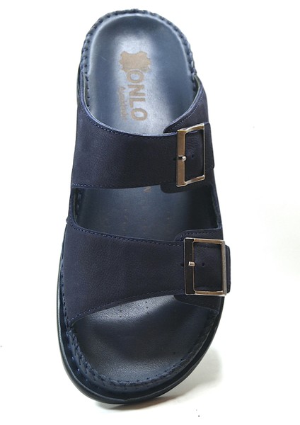 BT.144 Hakiki Deri Ortopedik Tokalı Günlük Terlik fırsatları