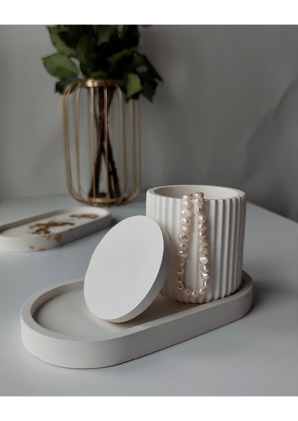 Dekoratif Takı Kutusu ve Oval Tabak