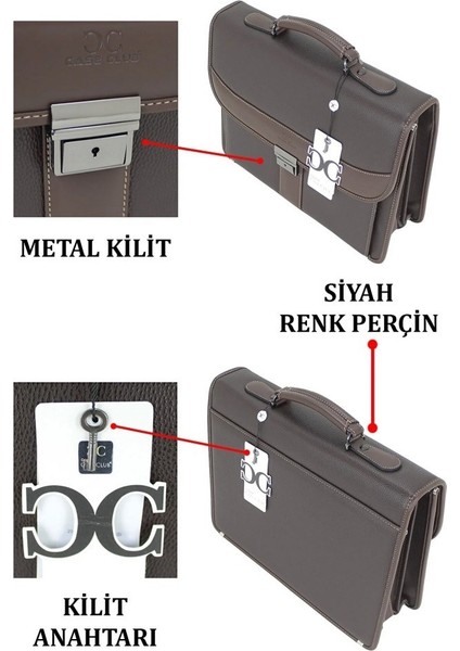 2007 Laptop Evrak Çantası 15,6 Inç Kilit Mekanizmalı Omuz Askılı