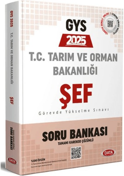 Tarım ve Orman Bakanlığı Şef Gys Soru Bankası / Karekod Çözümlü