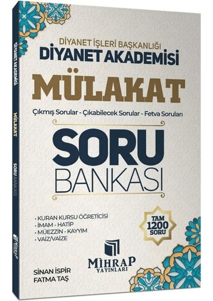 Diyanet Akademisi Mülakat Soru Bankası