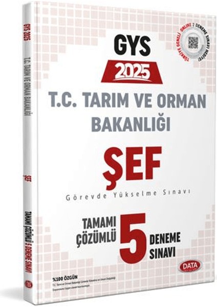 Tarım ve Orman Bakanlığı Şef Gys Tamamı Çözümlü 5 Deneme Sınavı