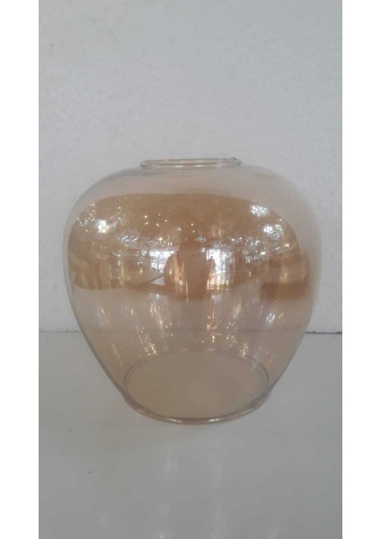 Bal Rengi Oval Fanus Avize Camı E27 (Orta Çap 13 cm ,boyu 12,5 cm )