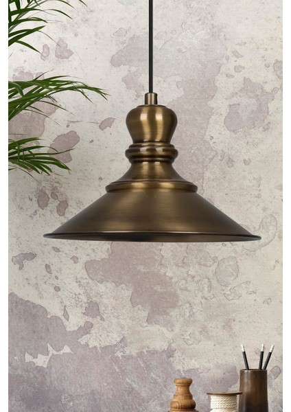 Nantes Eskitme Rengi Metal Sarkıt Avize Modern Otel Cafe Restoran Salon Retro Sarkıt Modeller