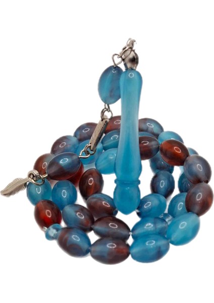 Mavi Kırmızı Toz Kehribar Tesbih fiyatları