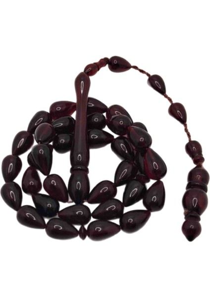 Bordo Gözyaşı Model Toz Kehribar Tesbih fiyatları