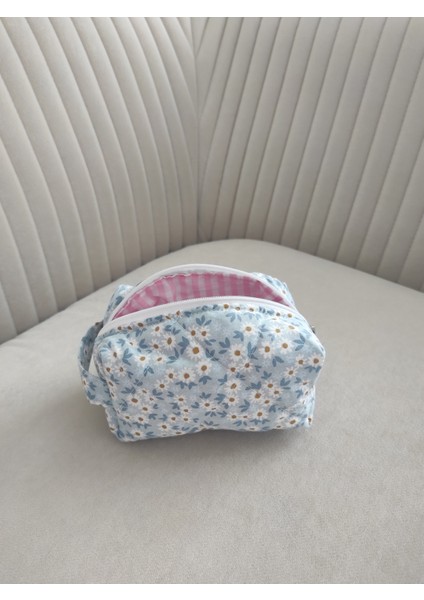 Makyaj Çantası, Seyahat Çantası, Ruj Çantası, Organizer 7x7x13 cm Küçük Boy