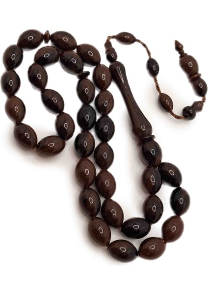 Kahverengi Özel Model Toz Kehribar Tesbih modelleri