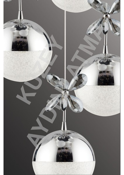 Efna 4 Lü Beyaza Krom 3 Renk Ledli Modern Aydınlatma modelleri