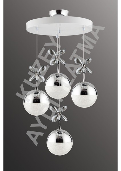 Efna 4 Lü Beyaza Krom 3 Renk Ledli Modern Aydınlatma indirimleri