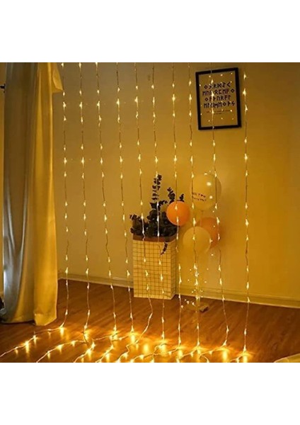 Yılbaşı Işığı Gün Işığı LED Işık Salkım LED Işık 12 Dallı 3x3 Metre Modlu Eklemeli Dekor Noel Işığı fiyatları