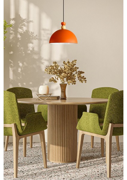 Yimpi Mat Turuncu Avize Tekli Sarkıt Salon Mutfak Kuaför Cafe Lamba Dekoratif Aydınlatma Pastane fırsatları