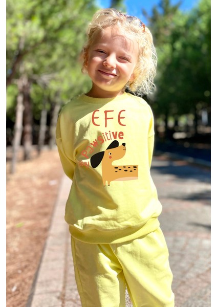 Isme Özel Unisex Mevsimlik Bebek Eşofman Takımı