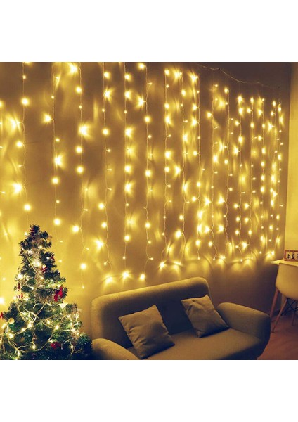 Yılbaşı Işığı Akan LED Işık 10 Dal 180 LED Modlu 3.20X2.60 Metre Akar LED Şelale Gün Işığı LED Işık fiyatları
