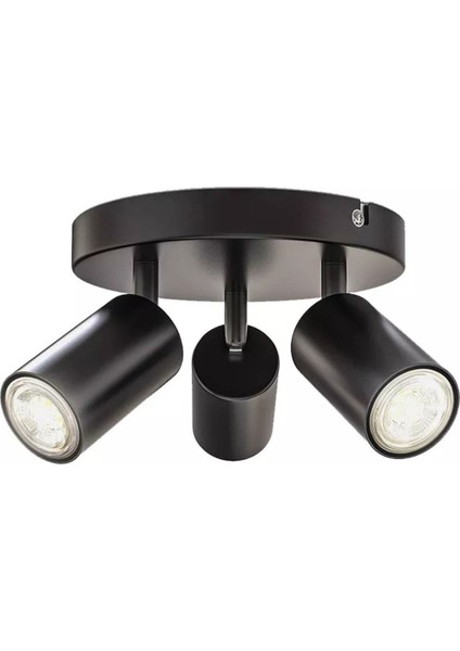 Mylights Modern Üçlü Metal LED Spot Günışığı Ampullü Hareketli Avize modelleri