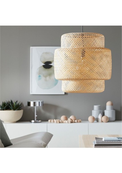 Sinnerlig Bambu Avize 50 x 50 cm . Iskandinav / Bohem / Modern fiyatları