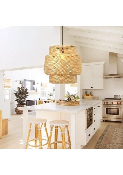 Sinnerlig Bambu Avize 50 x 50 cm . Iskandinav / Bohem / Modern fırsatları