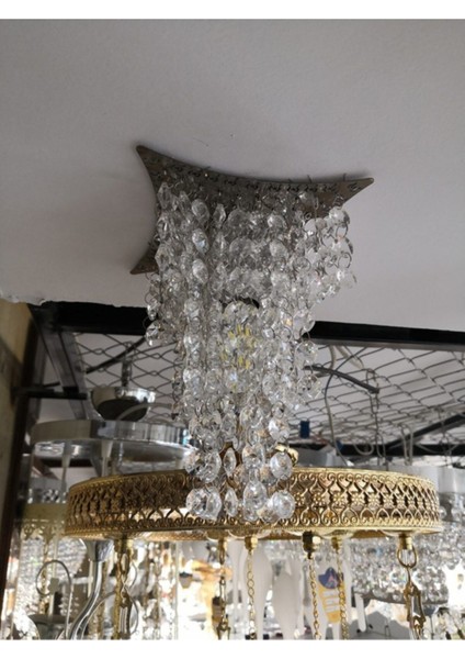 Taşlı Lazer Kesim LED Spot Armatür Krom AP x 36 Yarasa