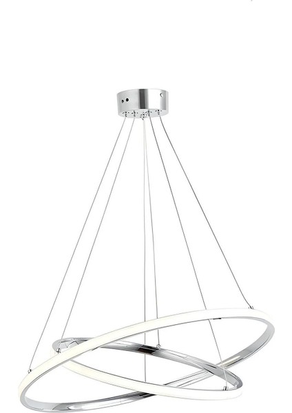 Ikili Halka Model Sarkıt Modern LED Beyaz Işık Ultra Power LED Avize Salon Mutfak Oda Ledli Avize fiyatları