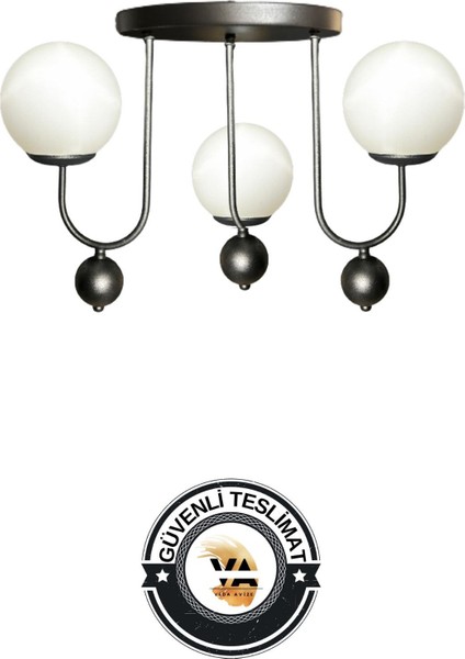 Okyanus 3'lü Sarkıt Avize - Premium Avize - Oturma Odası - Salon - Yatak Odası - Mutfak fırsatları