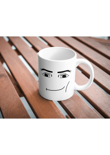 Roblox Man Face Yüz Temalı Kupa Roblox Çift/sevgili/arkadaş Kupaları 2'li Kupa Bardak