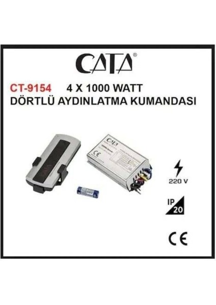 4 Lü Lamba Avize Aydınlatma Kumandası Ct 9154 4 1 Avize Aydınlatma Kumandası Rf Kumanda