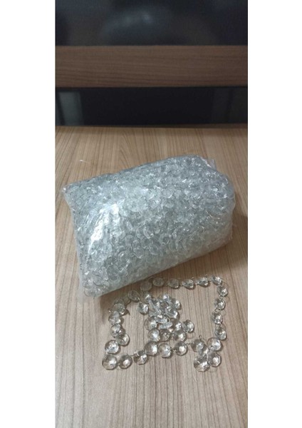 2000LI Oktagon Taş + Krom Gümüş Halka Hazır Yapılı Paket Avize Taşı Organizasyon Düğün Süsleme fiyatları