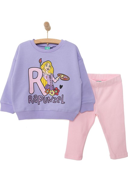 Prenscess Kız Sweatshirt - Tayt Kız Bebek