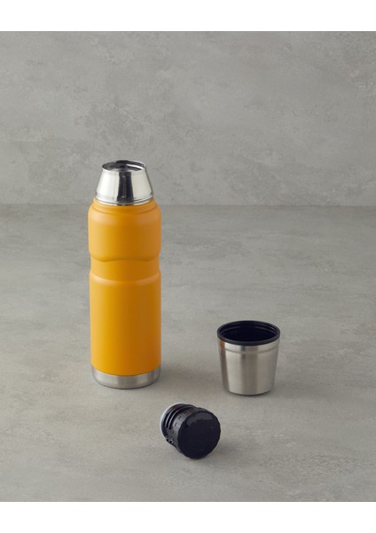 Heatlock Çelik Bardaklı Travel Mug 500 ml Turuncu