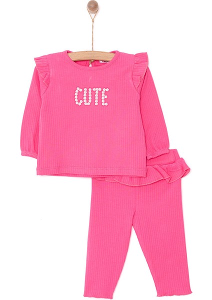 Basic Kız Kaşkorse Bluz-Tayt Takım Kız Bebek