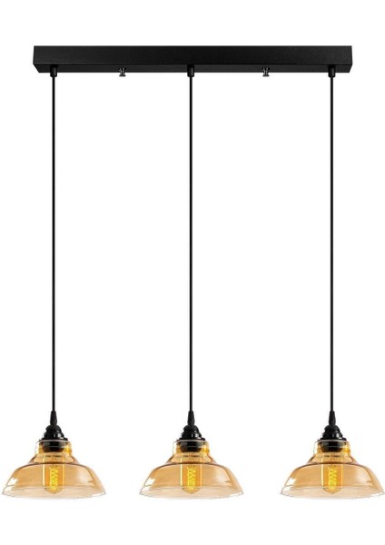 Dilberay Lüks Salon - Mutfak - Yatak Odası Modern Sıralı Balcam 3 Lü Avize fiyatları