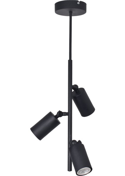 Madrid Modern Tasarım Spot Ayarlanabilir Salon Mutfak Cafe Oda Siyah Renk 3 Lü Avize ( Gün Işığı ) fiyatları