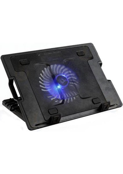 Ayarlanabilir Kademeli Notebook Laptop ve Macbook Ile Uyumlu Kaymaz Pedli USB Girişli Işıklı Fanlı Soğutucu Laptop Standı YL339
