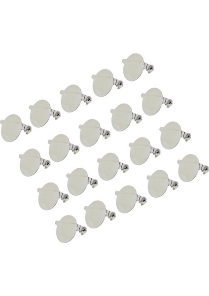 20X Yuvarlak Broş Tabanı Tepsi Emniyet Geri Dıy Takı Yapımı 20,,20MM (Yurt Dışından)
