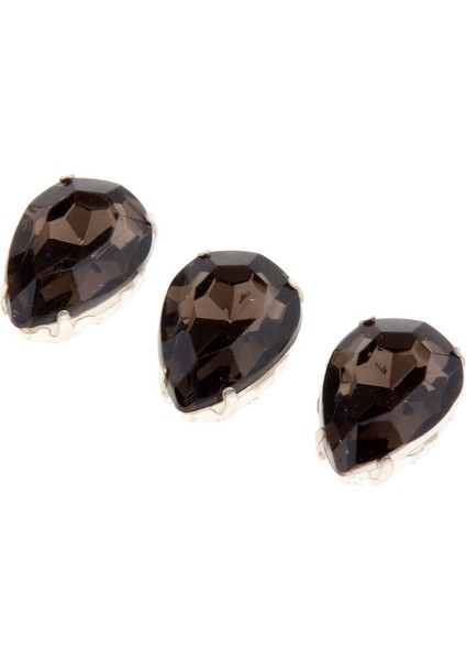 50 Yap Reçine Pointback Cam Yüzlü Mücevher Yapımı Gri (Yurt Dışından) modelleri