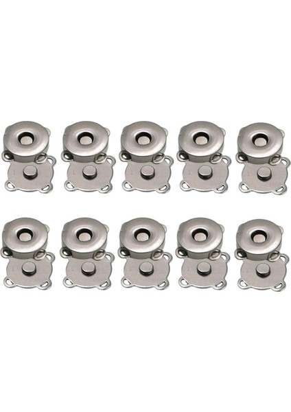 10 Set 14MM Snap Toka Taşıma Cüzdan Çanta Çanak El Sanatları Düğmesi Siyah 14MM (Yurt Dışından)