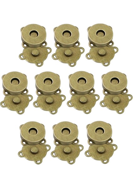 10SET 14MM Pirinç Dik Düğme Torbaları Snap Taşıyıcılar Bronz (Yurt Dışından)