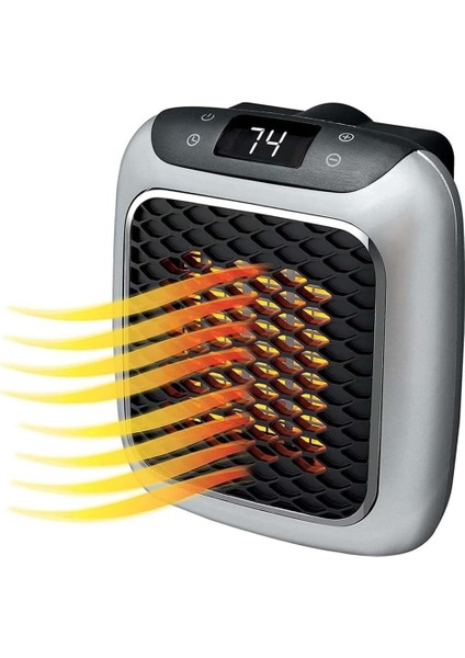 800W Priz Tipi Uzaktan Kumandalı Taşınabilir Fanlı Isıtıcı, Gelişmiş Seramik Teknolojisi ve Ayarlanabilir Termostatlı, Zaman Ayarlı, Otomatik Kapanma