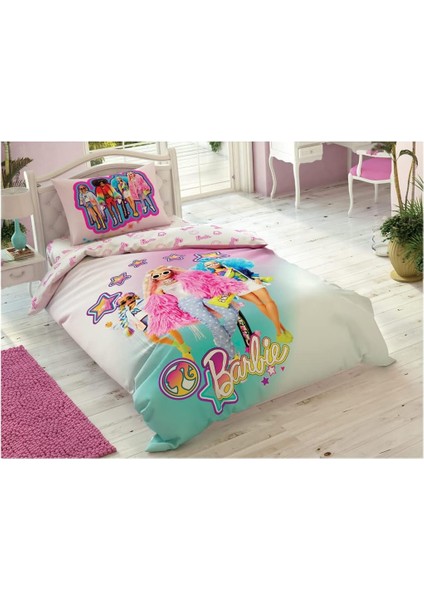 Lisanslı Karakter BASKILI Pamuk Nevresim Takımı, Çok Renkli, Tek Kişilik (Nevresim: 160 x 220 Cm/lastikli Çarşaf: 100 x 200 Cm/yastık Kılıfı: 50 x 70 Cm), Gece Lambası Hediyeli