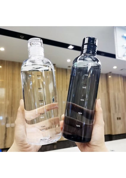 Transparent Su Şişesi, Büyük Kapasitesi, Sızdırma Kanıtı ve Yürütmek Için Kanıt Plastik Içki Bardağını Düşür 700ML (Yurt Dışından)