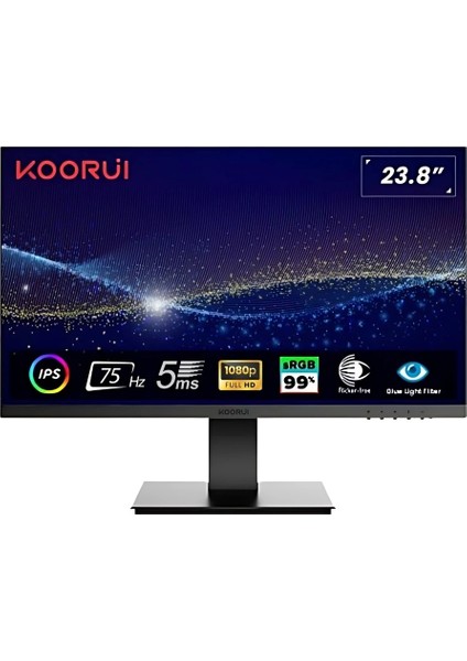 23.8" 24N1 75Hz 5ms Fhd IPS (Hdmı, Vga) Monitör