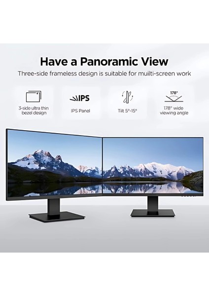 23.8" 24N1 75Hz 5ms Fhd IPS (Hdmı, Vga) Monitör